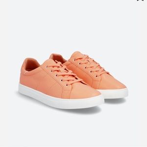 Dolce Vita Alanny Lace-up Sneaker, Orange-Sherbet, Size 10